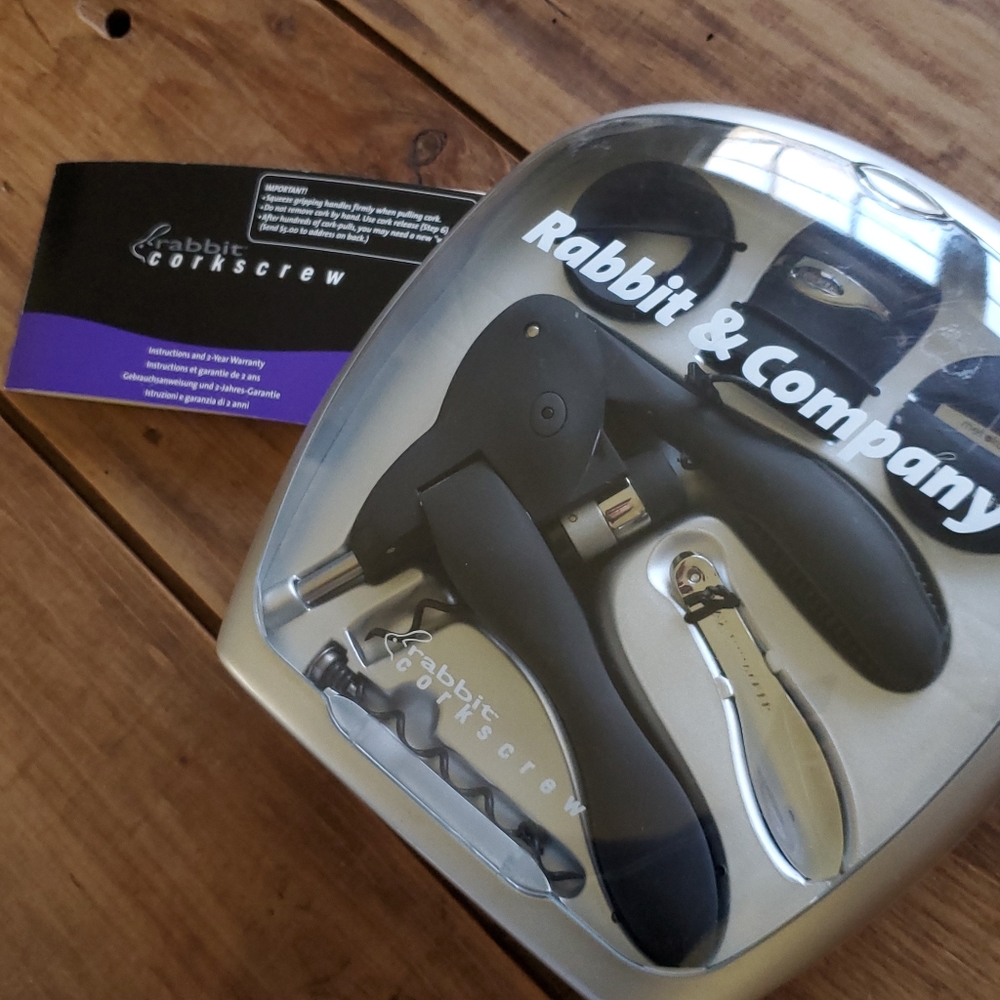 Rabbit and Company Corkscrew Wine Opener Kit